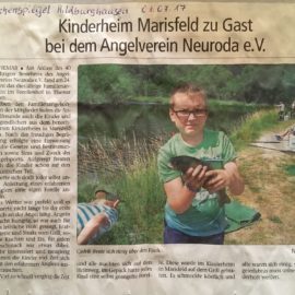 Kinderheim Marisfeld zu Gast bei dem Angelverein Neuroda e.V.